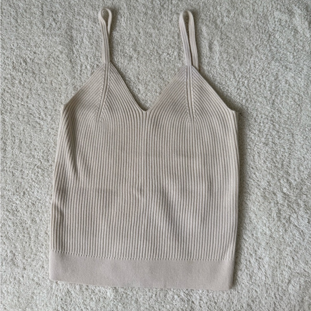 NWOT Gap cream colored knit tank size S